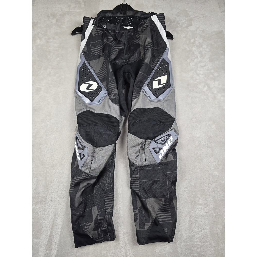 One Industries Carbon Pants Men 28 Black Gray Motocross MX Racing Adjustable
